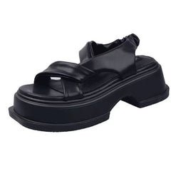 Women's thick soled sandals thick heels sports beach shoes go with everything